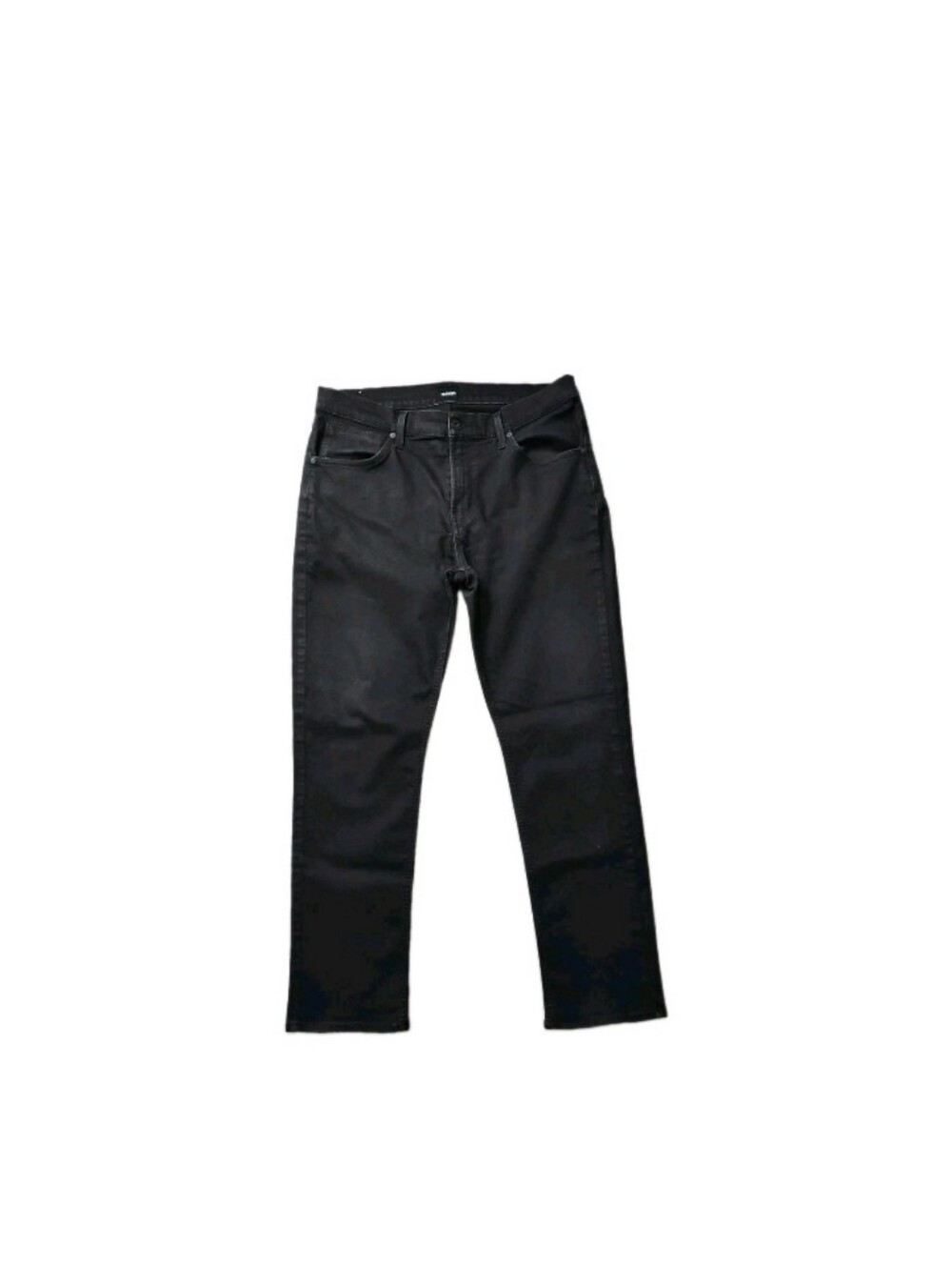 HUDSON Byron Straight Jeans Black Cotton Blend Men's Size 36 NWOT
